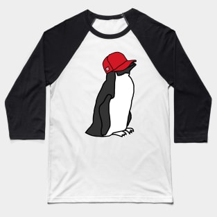 Trucker Hats Red Penguin Graphic Baseball T-Shirt